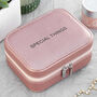 Personalised Bold Message Pink Jewellery Case, thumbnail 1 of 9