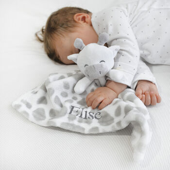Personalised Giraffe Comforter And Giraffe Blanket Set, 5 of 7