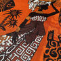 Orange Cushion Cover With Ethnic African Patterns, thumbnail 2 of 7