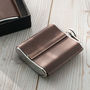 Leather Standing Seam Hip Flask, thumbnail 4 of 7