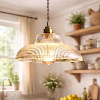 Vintage Green Glass Lamp, 4 of 4