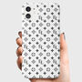 Personalised White Initials Pattern Phone Case, thumbnail 1 of 6
