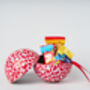 Trio Of Baubles In Swedish Design Filled With A Choice Of Swedish Chocolates, Swedish Candy Or Chocolate Truffles, Glögg + Carola + Kalle, thumbnail 8 of 9