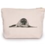 Ara The Seal Cotton Lined Mini Pouch Zip Bag, thumbnail 1 of 2