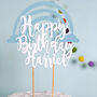 Magical Rainbow Happy Birthday Cake Topper, thumbnail 2 of 3