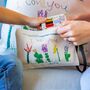 Mummy's Clutch Bag Personalised With Child's Drawing, thumbnail 1 of 4