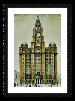 Liver Building Liverpool Lowry Style Framed Art, 2 of 2