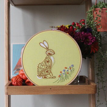 Rabbit Embroidery Kit, 3 of 6