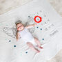 Milestone Baby Angel Wings Cotton Blanket, thumbnail 4 of 12