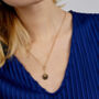 Gina Gold Ball And Disc Pendant Necklace, thumbnail 1 of 3