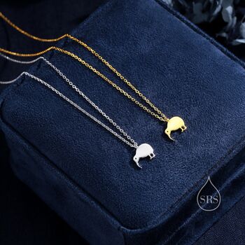 Cute Little Kiwi Bird Pendant Necklace, 4 of 11
