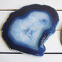 Blue Agate Coaster Set Of Two, thumbnail 3 of 3