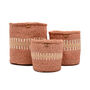 Huru: Sand Stripe Woven Storage Basket, thumbnail 9 of 9