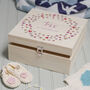Personalised Star Wreath Wooden Memory Box, thumbnail 1 of 2