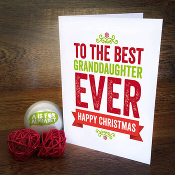 Best Ever Christmas Card *Can Be Personalised With Any Name*, 4 of 4