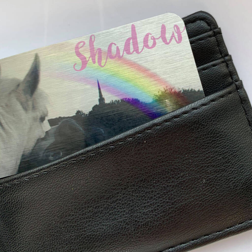 Personalised Pet Memorial Keepsake Card For Wallet By SoRealistic