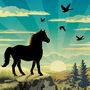 Scenic Horse Lovers Gift. Pony Limited Edition Print, thumbnail 7 of 7