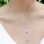 Simple Pear Drop Crystal Necklace, thumbnail 4 of 4