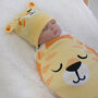 Lion Stretchie Swaddle And Beanie Set, thumbnail 1 of 4