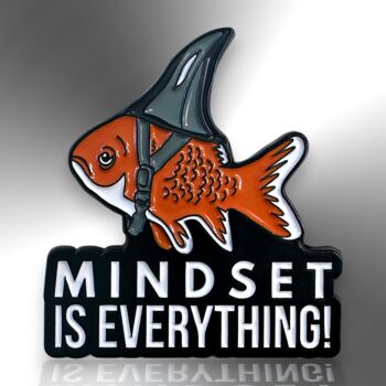 Mindset Is Everything Enamel Pin Badge, 3 of 8