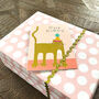 Mini Pink Cat Birthday Card, thumbnail 4 of 5