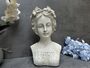 26cm Cream Vintage Style Ladies Bust Head Statue Decor, thumbnail 1 of 11