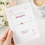 Bridesmaid Proposal Gift Will You Be My Bridesmaid Pink Bow Card Bracelet Gift, thumbnail 3 of 9