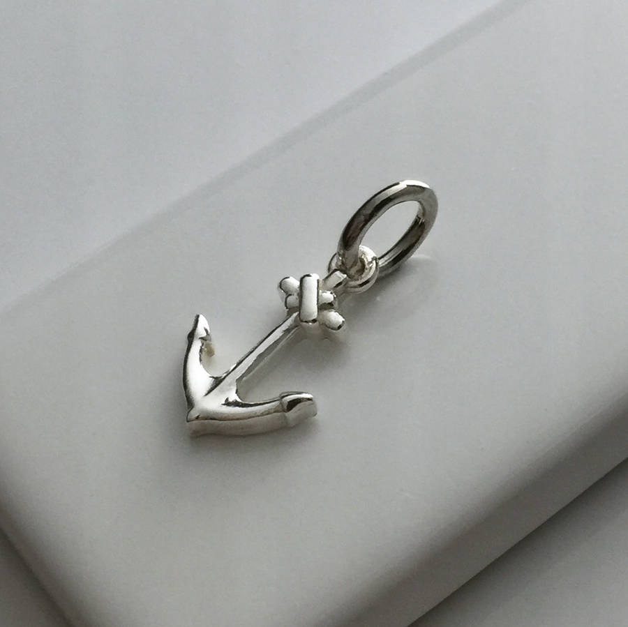 Anchor Charm In Solid Gold By Bianca Jones Jewellery ...