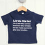 Little Sister Definition T Shirt, thumbnail 2 of 4
