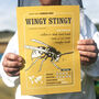 Funny Wasp Art Print, Wasp Fact File, thumbnail 1 of 6