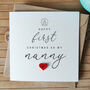 Personalised Handmade First Christmas Card For Grandma, thumbnail 1 of 4