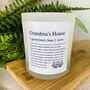 Personalised Grandma's House Definition Candle, thumbnail 4 of 11