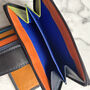 Women's Medium Black Multi Coloured Leather Purse, thumbnail 2 of 3