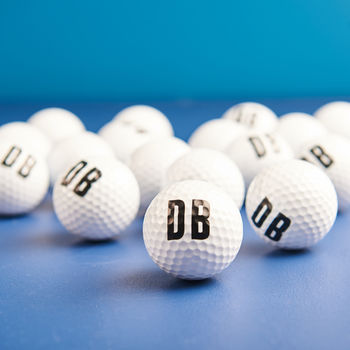 Personalised Initialed Golf Balls And Bag, 2 of 4