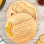 Personalised Vintage Wooden Cheese Board Set, thumbnail 1 of 6