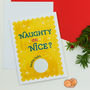 Naughty Or Nice Scratch Off Christmas Card, thumbnail 2 of 2