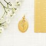 April Daisy Gold Plated Birthflower Necklace, thumbnail 5 of 11