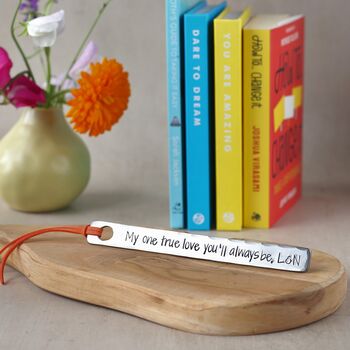 Personalised 6th Anniversary Iron Metal Bookmark, 3 of 10