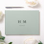 Personalised Wedding Linen Guest Book Initials, thumbnail 2 of 11