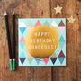 Gold Foiled Happy Birthday Card, thumbnail 1 of 5