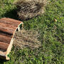Prickles The Hedgehog Wooden House With Nesting Straw, thumbnail 5 of 6