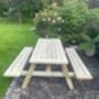 Heavy Duty Garden/Pub Picnic Table With Breadboard Ends, thumbnail 1 of 7