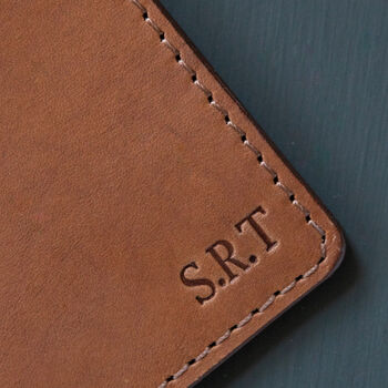 Personalised Leather Passport Cover And Luggage Label, 9 of 12