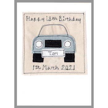 Personalised Car 21st Birthday Card For Him, 8 of 9