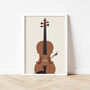 Violin Music Print | Viola Instrument Poster, thumbnail 2 of 7