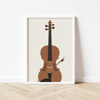 Violin Music Print | Viola Instrument Poster, 2 of 7