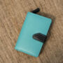 Turquoise Multi Colour Leather Purse Wallet Rfid, thumbnail 3 of 11