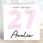 Personalised 27th Birthday Card For Her, thumbnail 1 of 2