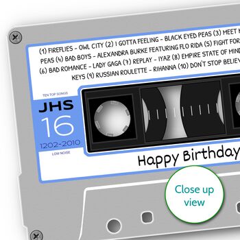 16th Birthday Print Birth Date Songs Gift Year 2010, 8 of 12