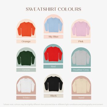 Personalised Embroidered Soft Sweatshirt, 7 of 9